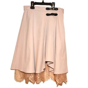 Eat Me Pink Japanese Gothic A-Line Pleated Skirt Size S